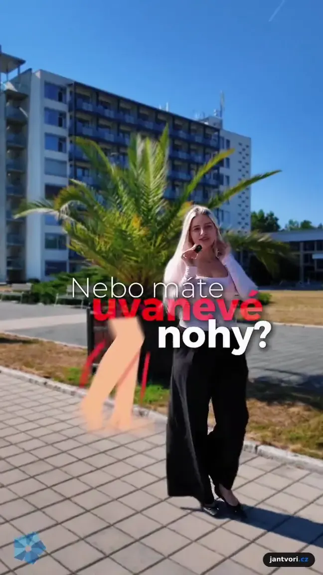 Propagační Reel pro lázeňský podnik, natáčení a střih s textovým hookem